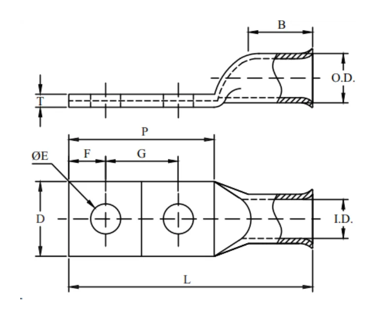 2 Hole, Standard Barrel, Break Away Tongue, W/Insp Window (AWG)