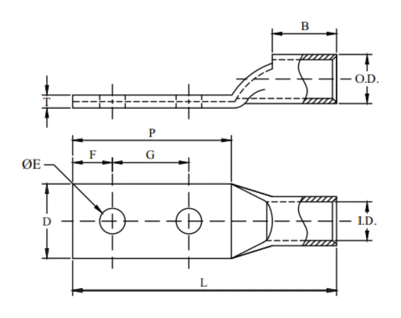 2 Hole, Standard Barrel, Inspection Window (AWG)