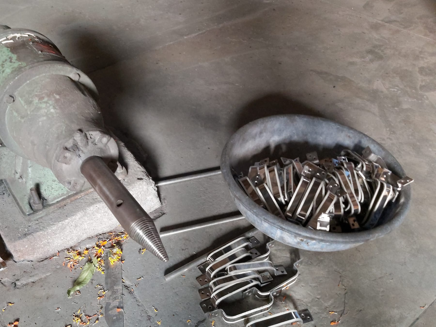 Brass forgings at the Aligarh works